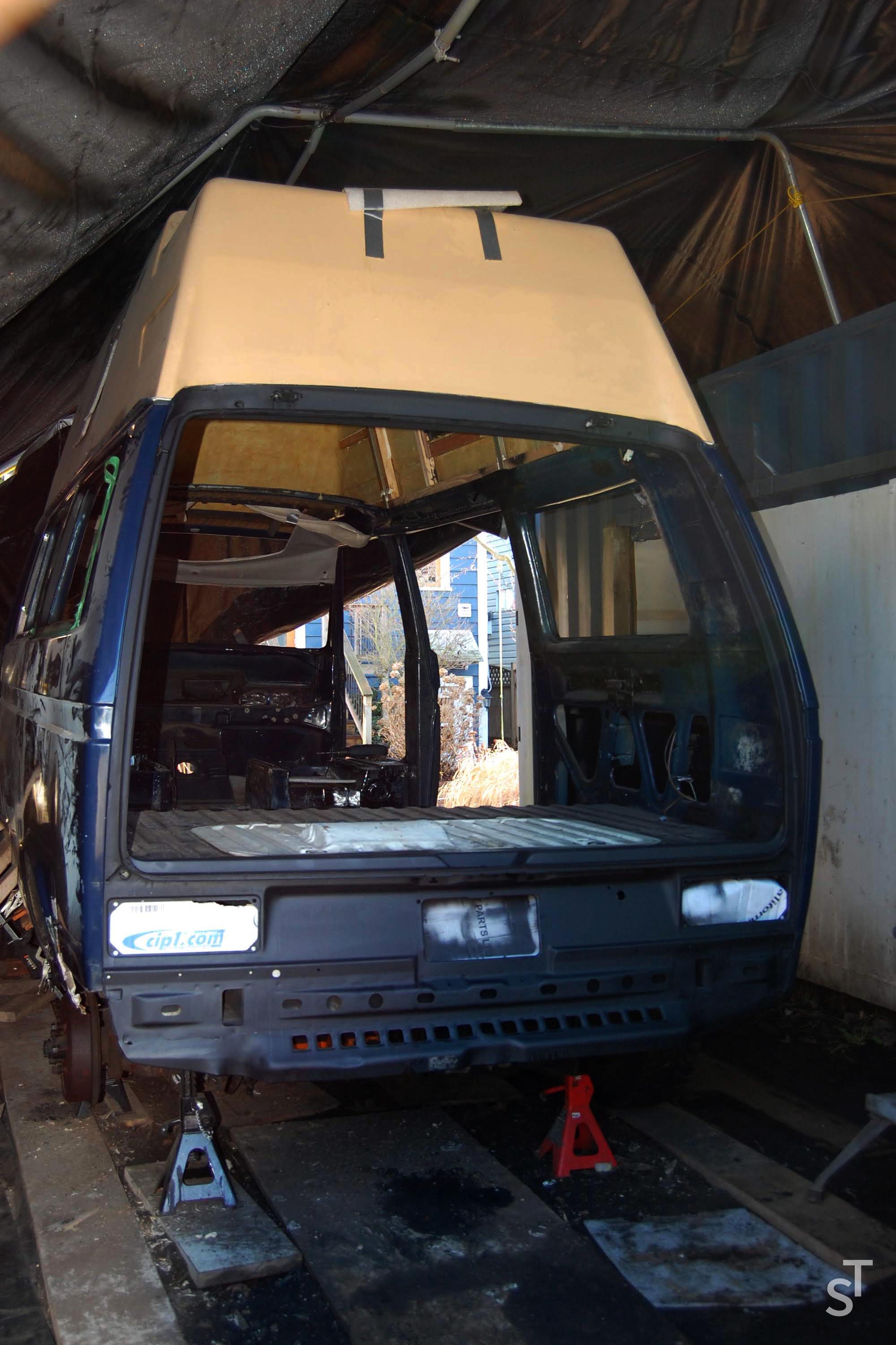 Early stage of restoration